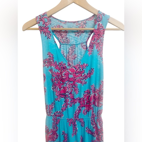 Lilly Pulitzer Mills Maxi Dress Rhode Island Reef Sleeveless Size Small - Picture 3 of 8